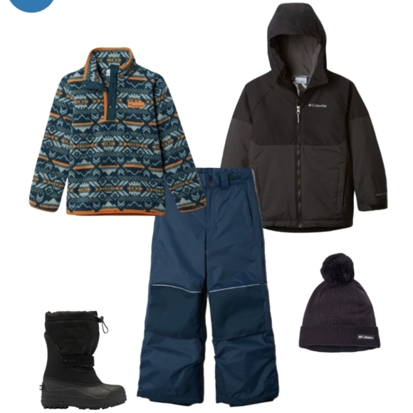 Columbia Kids' Freestyle II Insulated Snow Pants Size L,  night wave - Picture 6 of 14